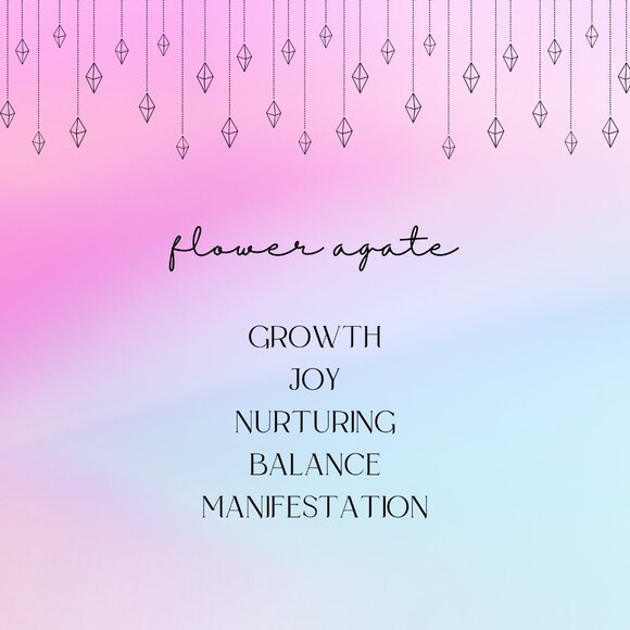 Flower Agate Point D - Picture 4 of 4